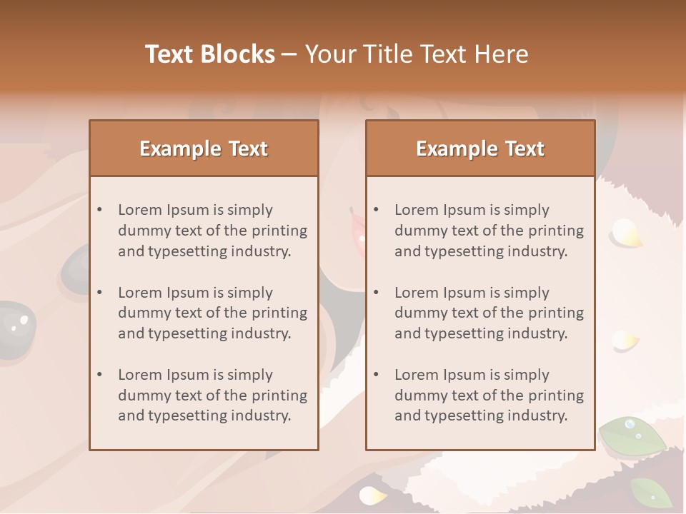 Girl During Her Spa Session Stock Vector Illustration: PowerPoint Template