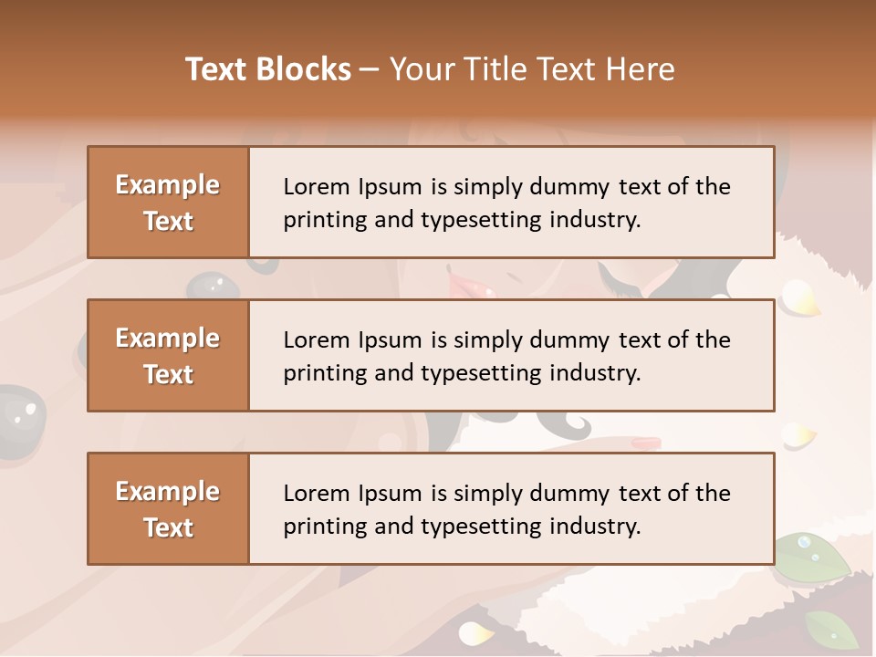 Girl During Her Spa Session Stock Vector Illustration: PowerPoint Template