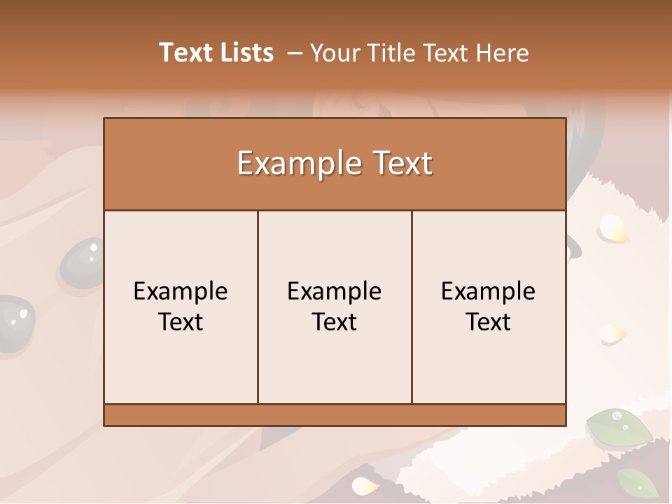 Girl During Her Spa Session Stock Vector Illustration: PowerPoint Template