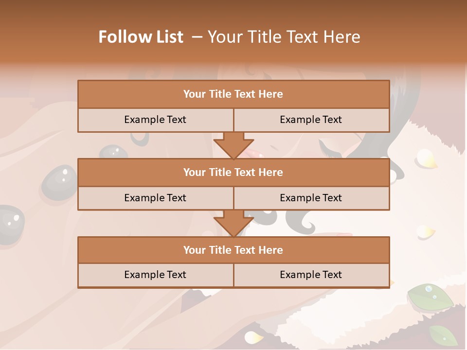 Girl During Her Spa Session Stock Vector Illustration: PowerPoint Template