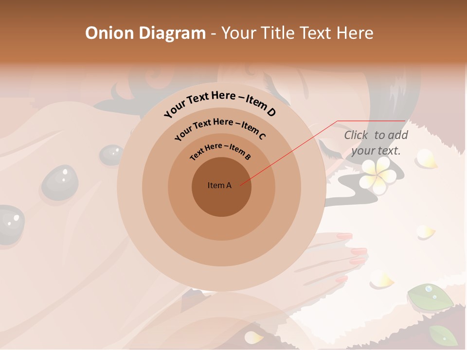 Girl During Her Spa Session Stock Vector Illustration: PowerPoint Template