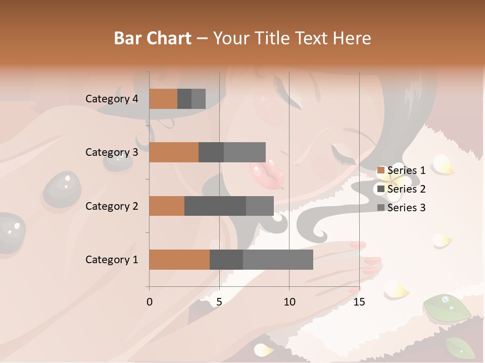 Girl During Her Spa Session Stock Vector Illustration: PowerPoint Template