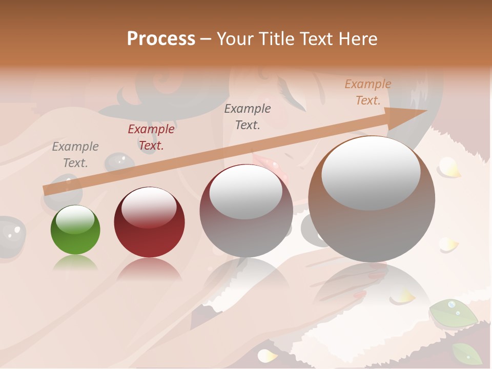 Girl During Her Spa Session Stock Vector Illustration: PowerPoint Template