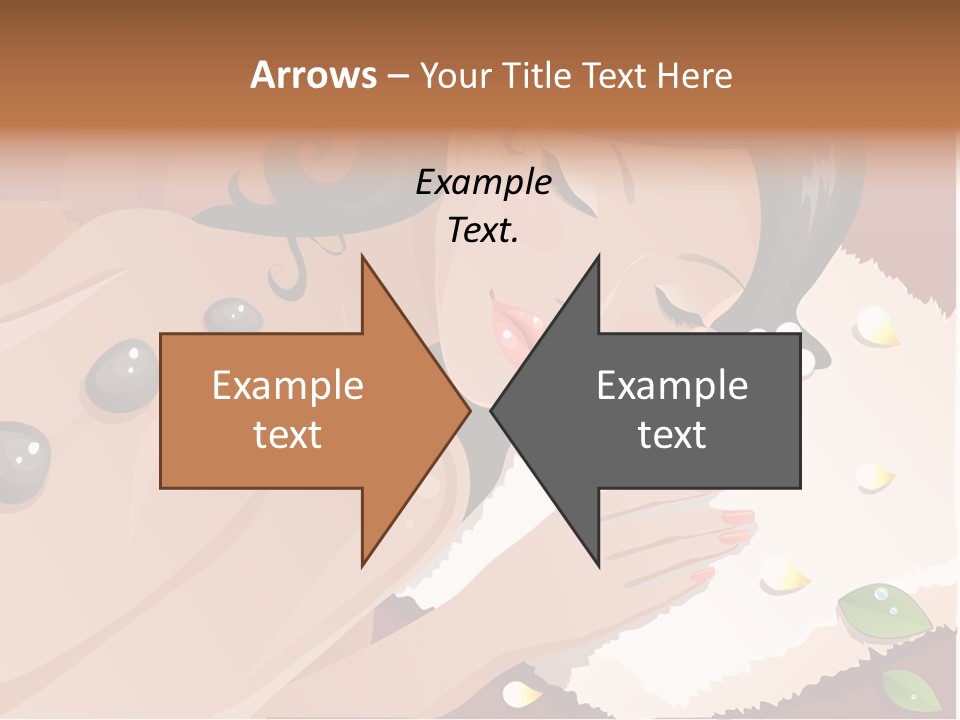 Girl During Her Spa Session Stock Vector Illustration: PowerPoint Template