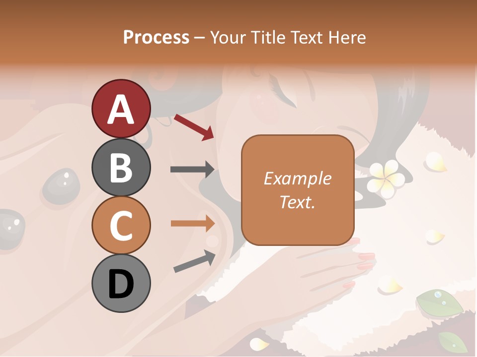 Girl During Her Spa Session Stock Vector Illustration: PowerPoint Template