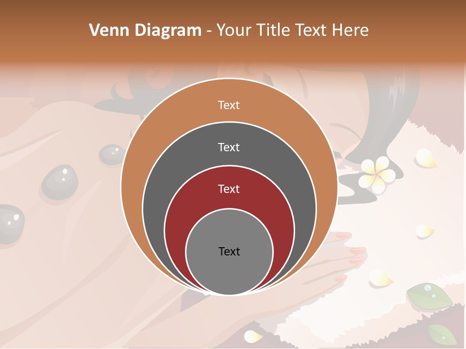 Girl During Her Spa Session Stock Vector Illustration: PowerPoint Template