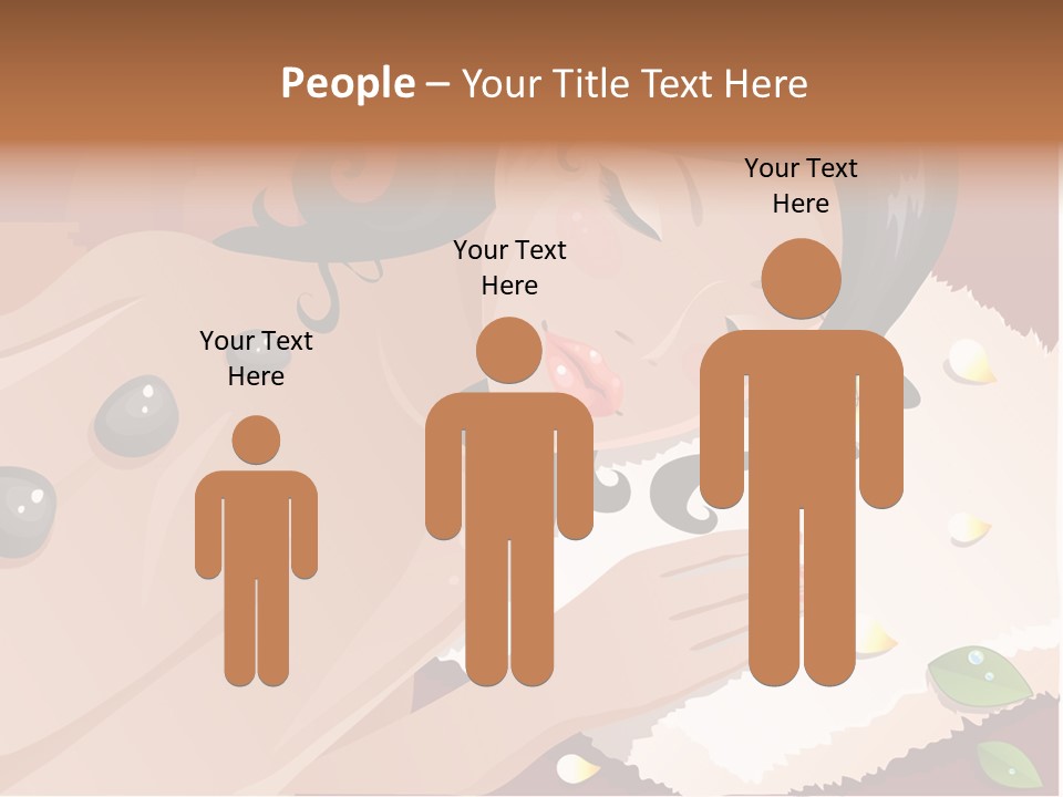 Girl During Her Spa Session Stock Vector Illustration: PowerPoint Template