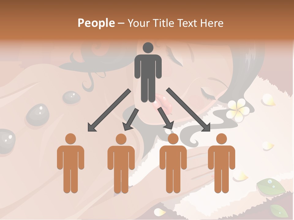 Girl During Her Spa Session Stock Vector Illustration: PowerPoint Template