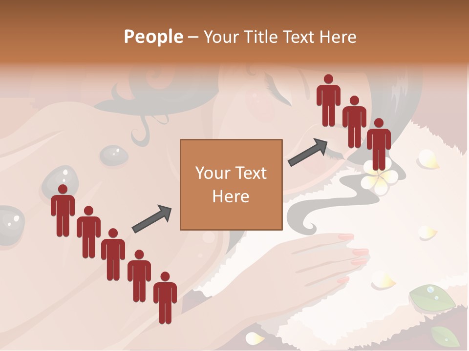 Girl During Her Spa Session Stock Vector Illustration: PowerPoint Template