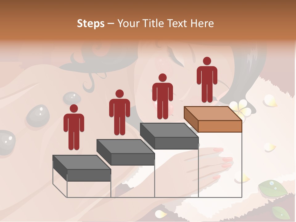 Girl During Her Spa Session Stock Vector Illustration: PowerPoint Template