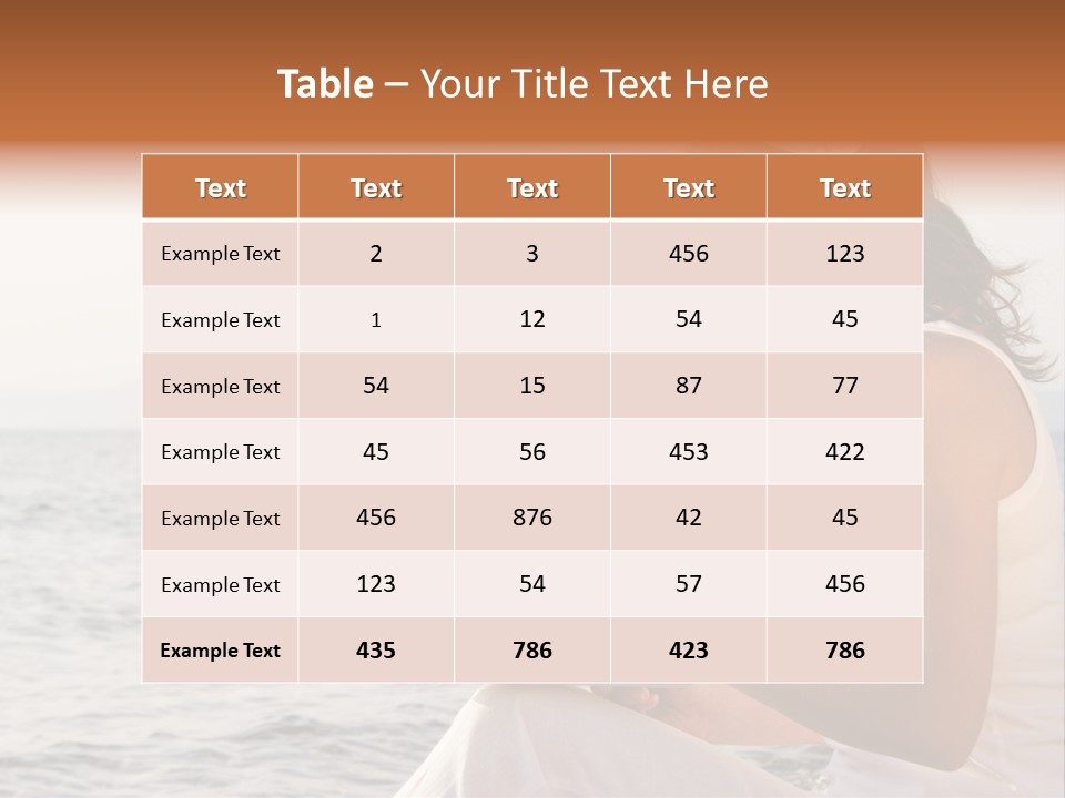 Laptop By The Beach PowerPoint Template