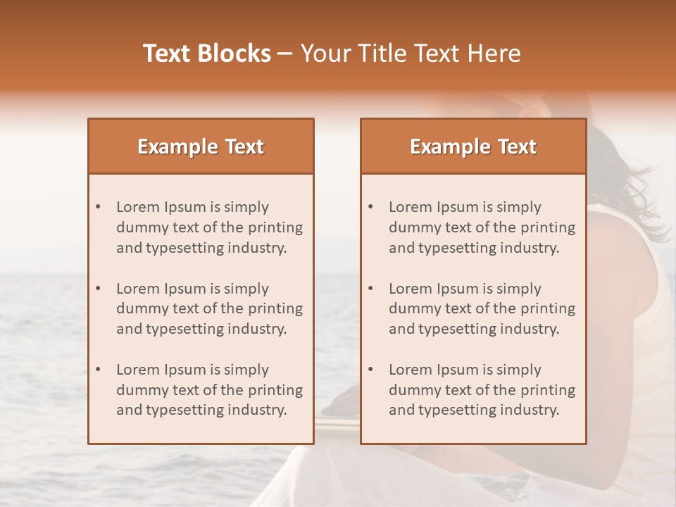 Laptop By The Beach PowerPoint Template