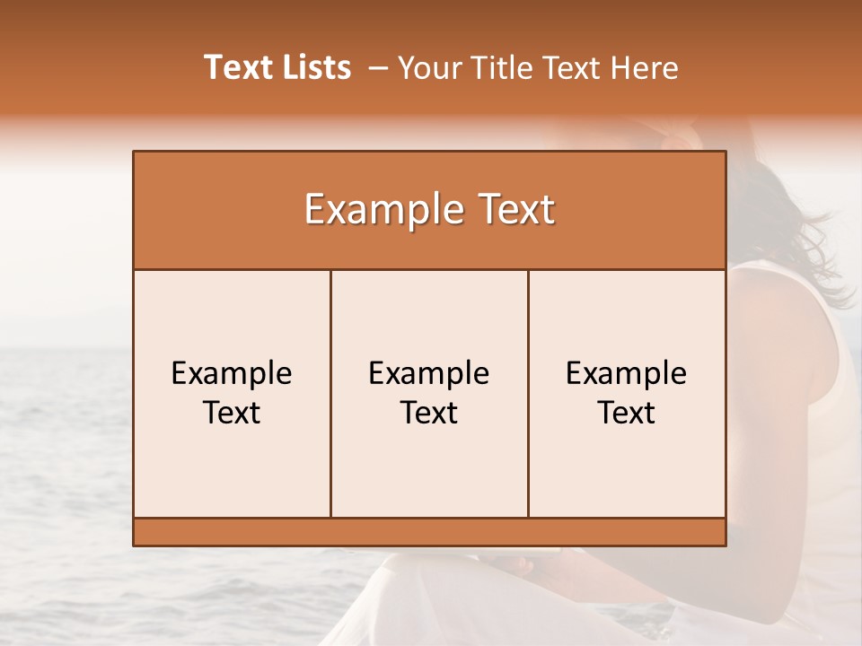 Laptop By The Beach PowerPoint Template
