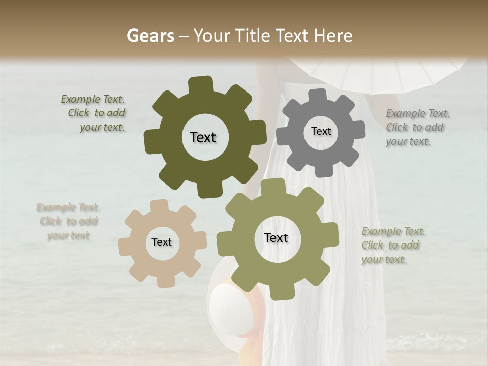 High Key Portrait Of A Ballerina, Ballet Dancer. Studio Shoot PowerPoint Template