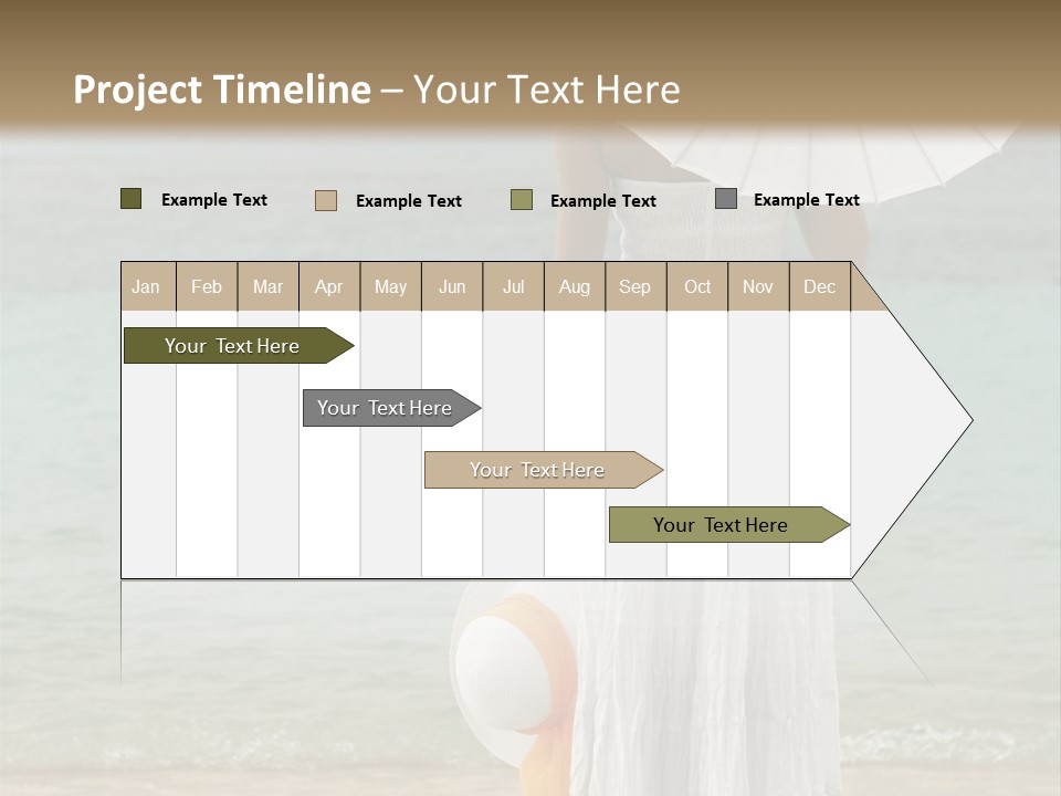 High Key Portrait Of A Ballerina, Ballet Dancer. Studio Shoot PowerPoint Template