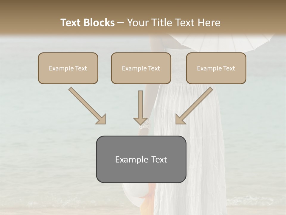 High Key Portrait Of A Ballerina, Ballet Dancer. Studio Shoot PowerPoint Template