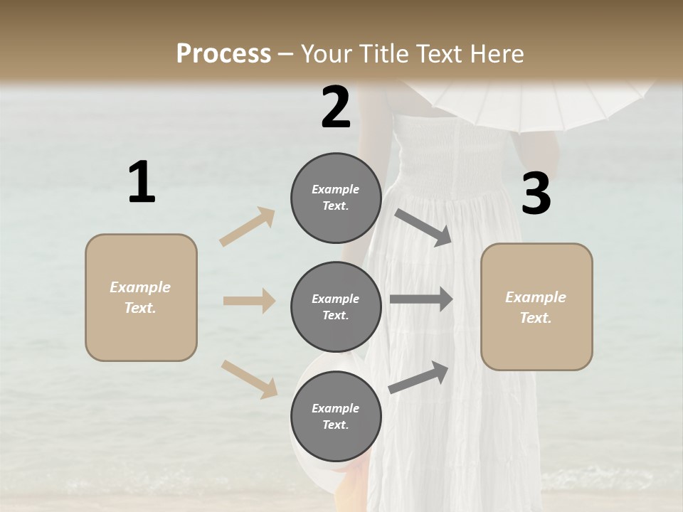 High Key Portrait Of A Ballerina, Ballet Dancer. Studio Shoot PowerPoint Template