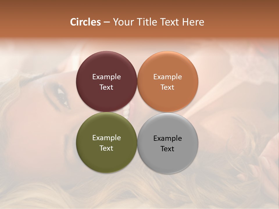 A Beautiful Woman Laying On Top Of A Bed PowerPoint Template