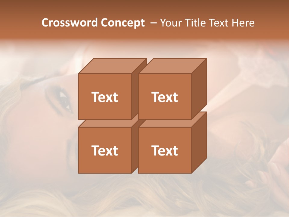 A Beautiful Woman Laying On Top Of A Bed PowerPoint Template