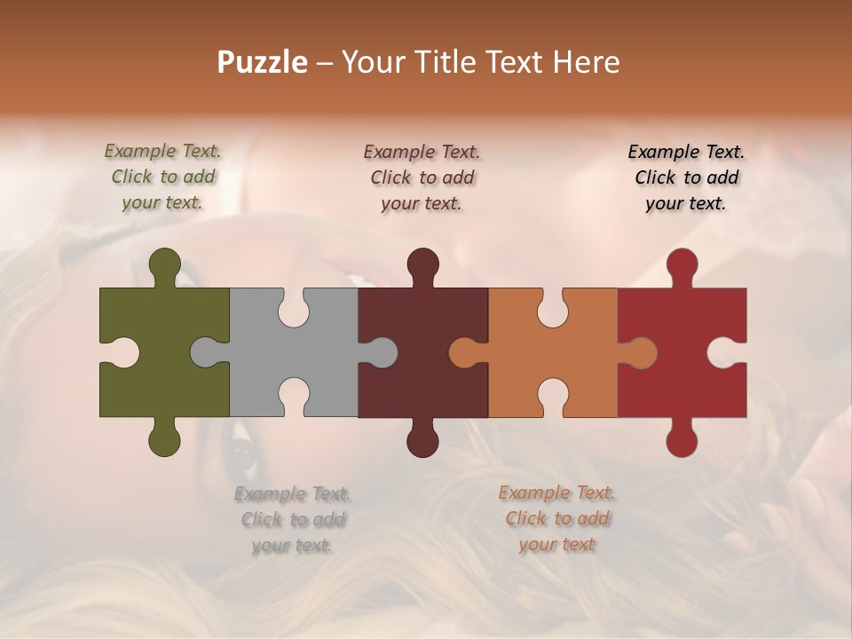 A Beautiful Woman Laying On Top Of A Bed PowerPoint Template