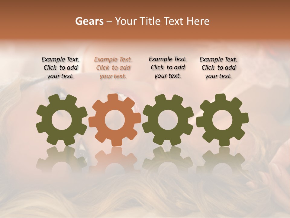 A Beautiful Woman Laying On Top Of A Bed PowerPoint Template