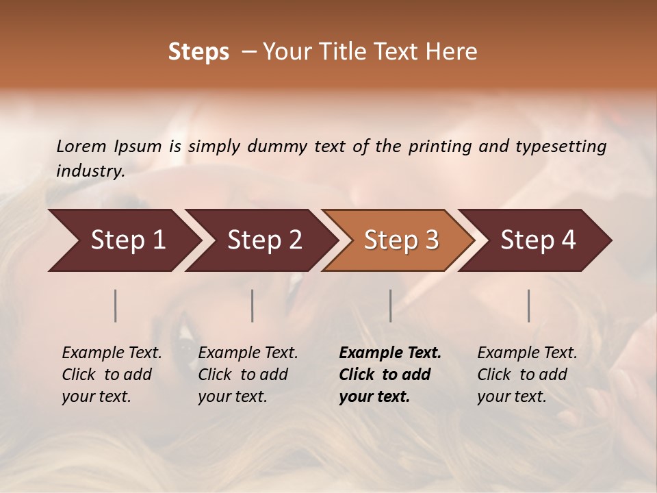 A Beautiful Woman Laying On Top Of A Bed PowerPoint Template