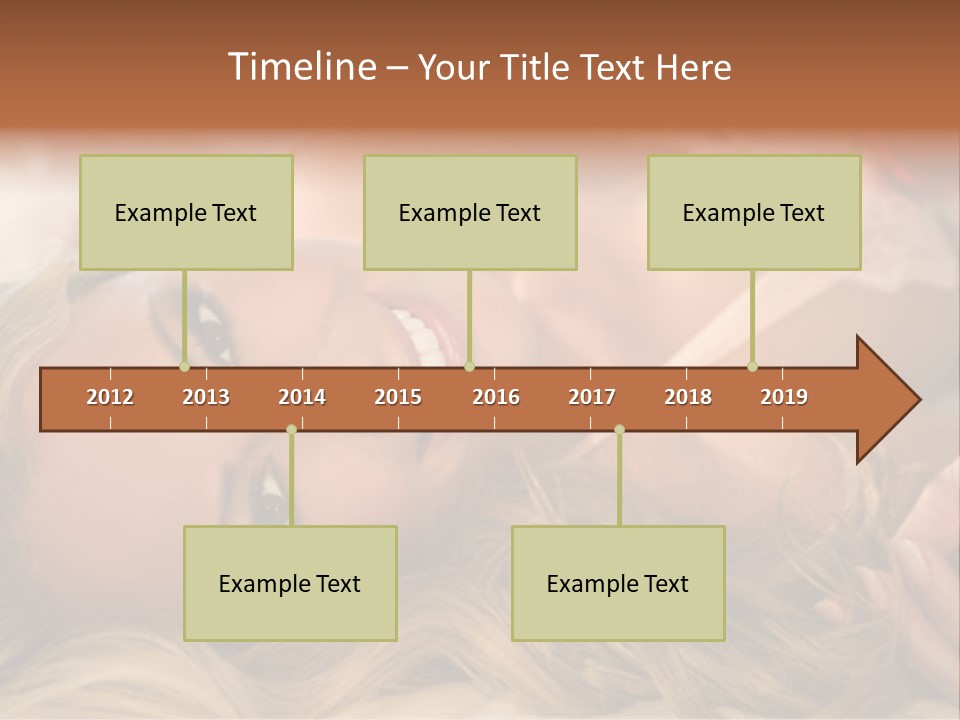 A Beautiful Woman Laying On Top Of A Bed PowerPoint Template