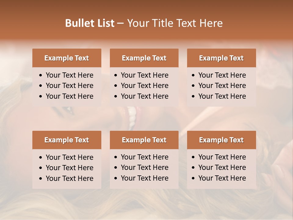 A Beautiful Woman Laying On Top Of A Bed PowerPoint Template