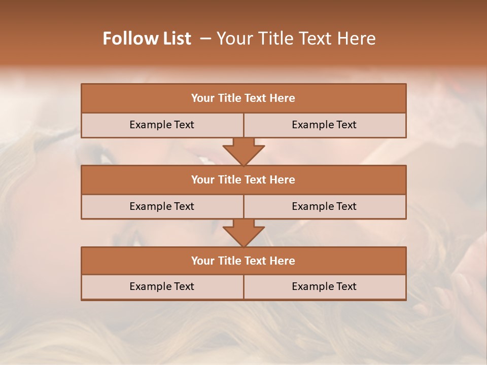 A Beautiful Woman Laying On Top Of A Bed PowerPoint Template