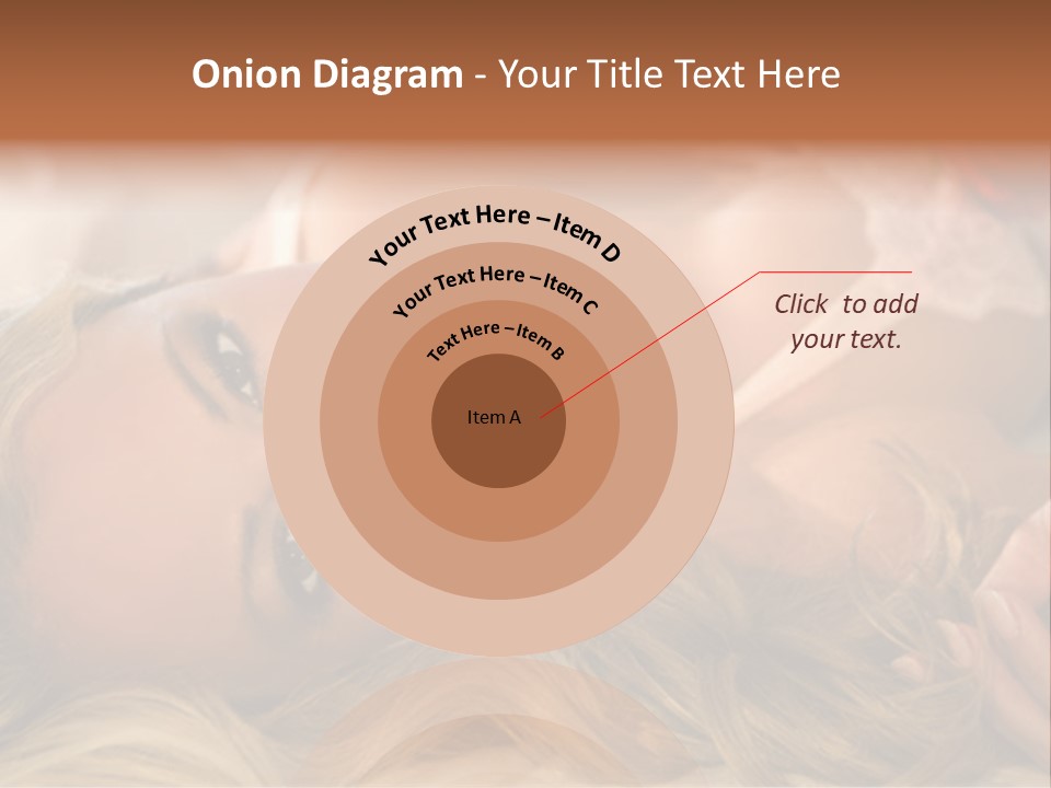 A Beautiful Woman Laying On Top Of A Bed PowerPoint Template