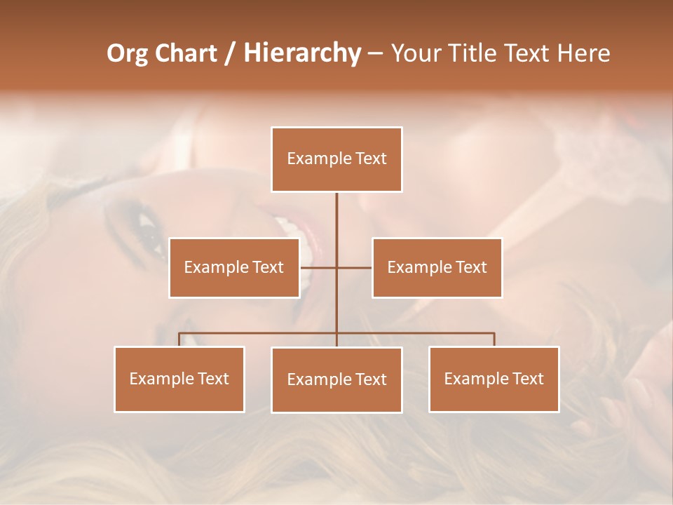 A Beautiful Woman Laying On Top Of A Bed PowerPoint Template