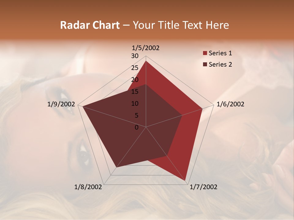 A Beautiful Woman Laying On Top Of A Bed PowerPoint Template