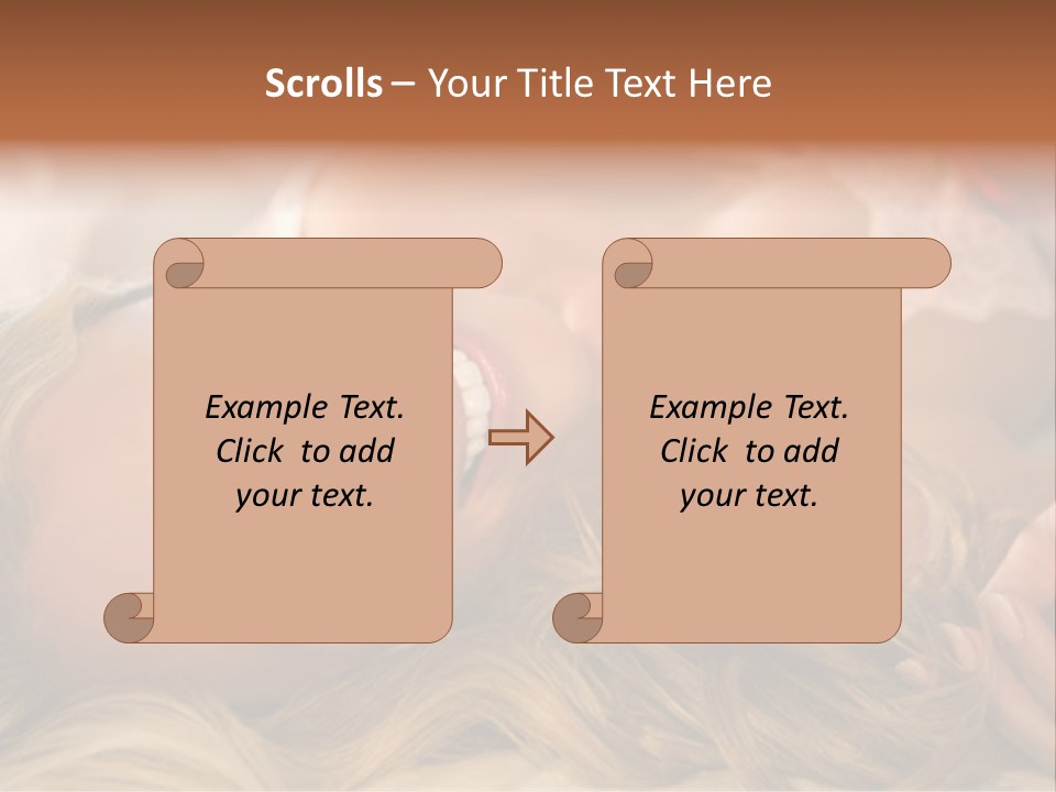 A Beautiful Woman Laying On Top Of A Bed PowerPoint Template