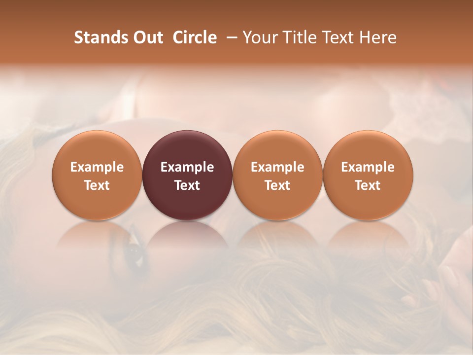 A Beautiful Woman Laying On Top Of A Bed PowerPoint Template