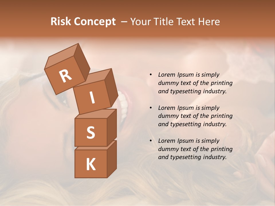 A Beautiful Woman Laying On Top Of A Bed PowerPoint Template