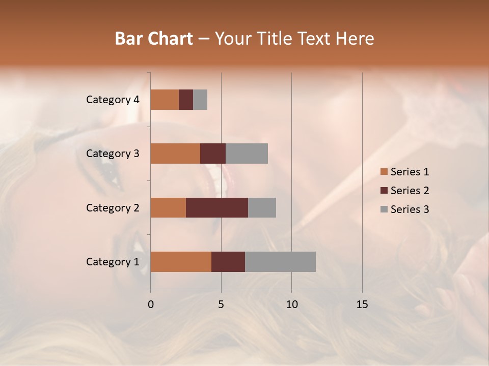 A Beautiful Woman Laying On Top Of A Bed PowerPoint Template