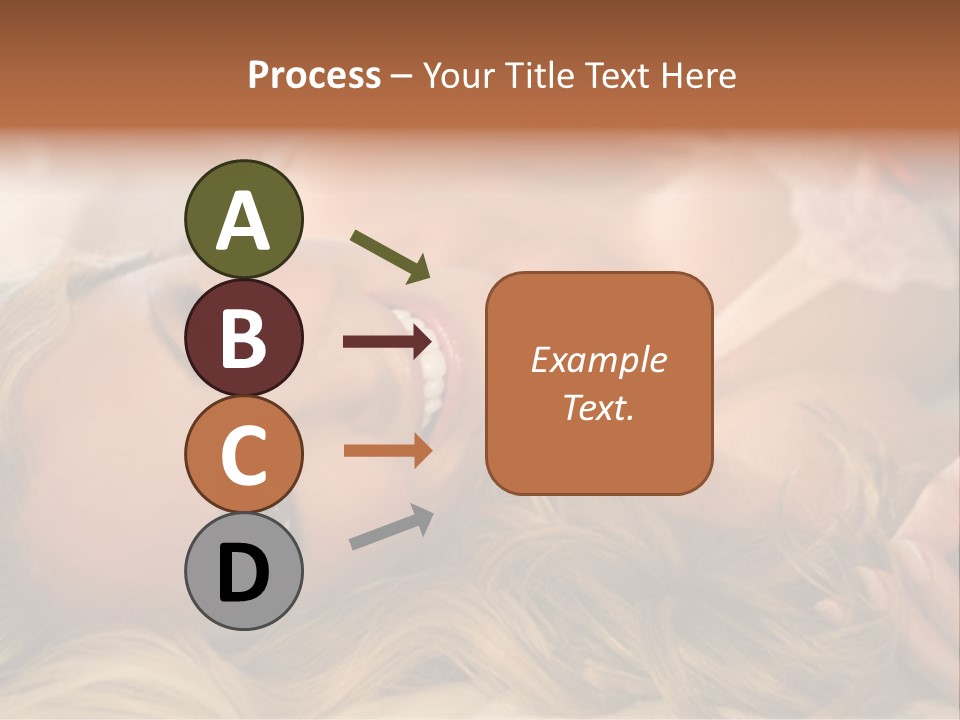 A Beautiful Woman Laying On Top Of A Bed PowerPoint Template