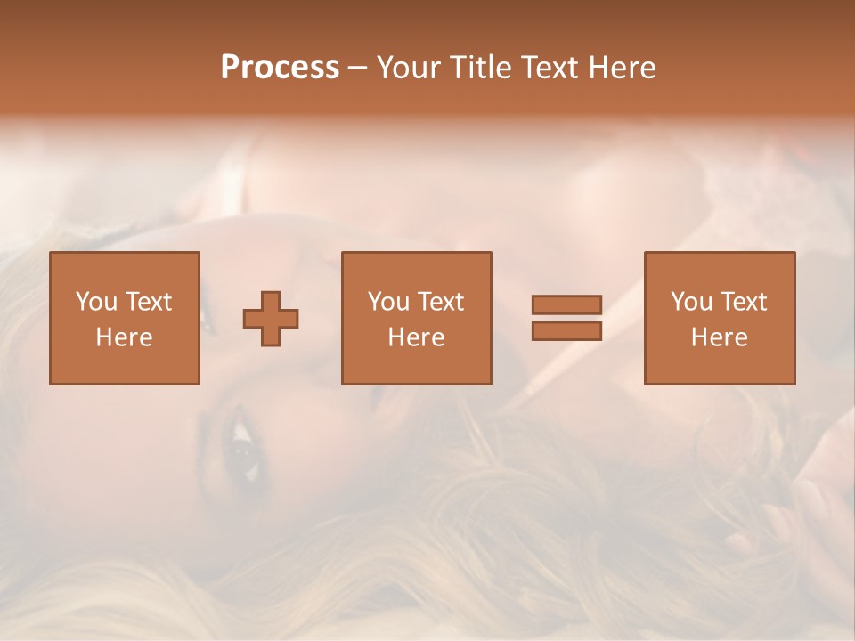 A Beautiful Woman Laying On Top Of A Bed PowerPoint Template