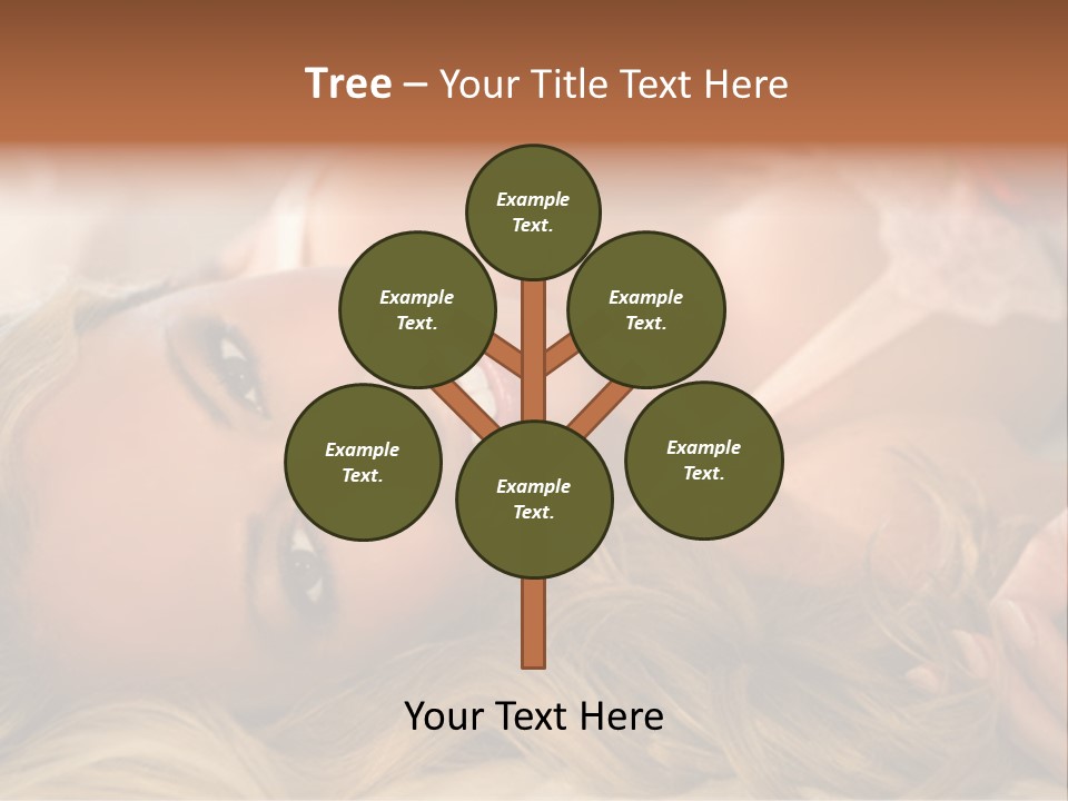 A Beautiful Woman Laying On Top Of A Bed PowerPoint Template