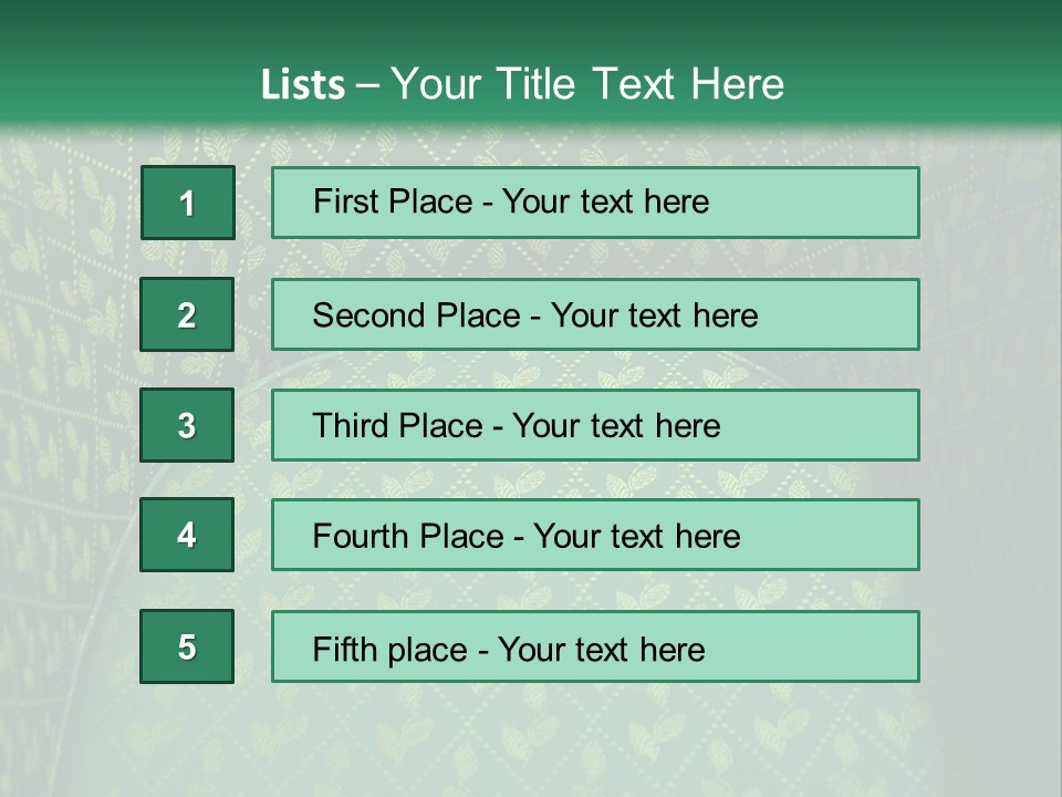 Green Armchair PowerPoint Template
