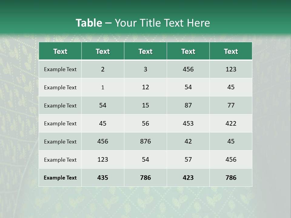 Green Armchair PowerPoint Template