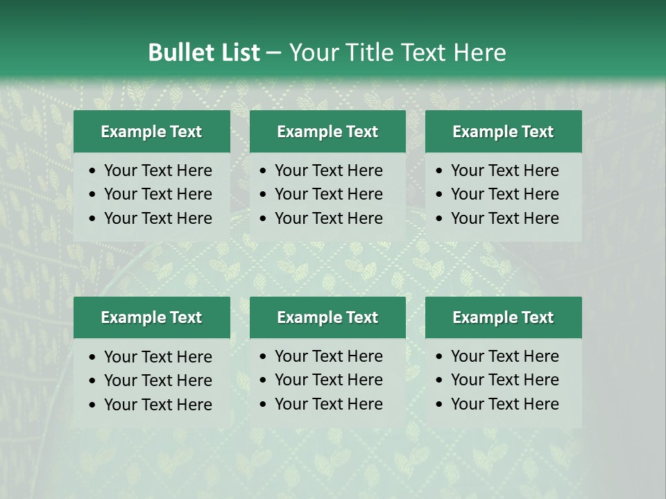 Green Armchair PowerPoint Template
