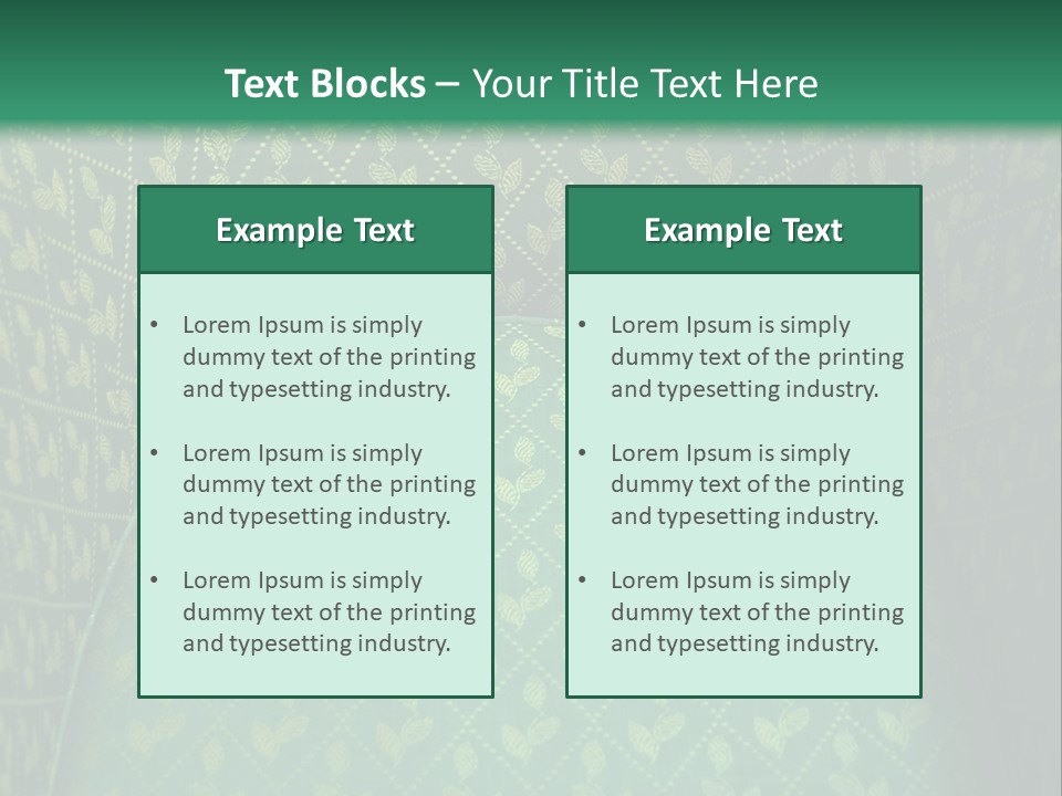 Green Armchair PowerPoint Template