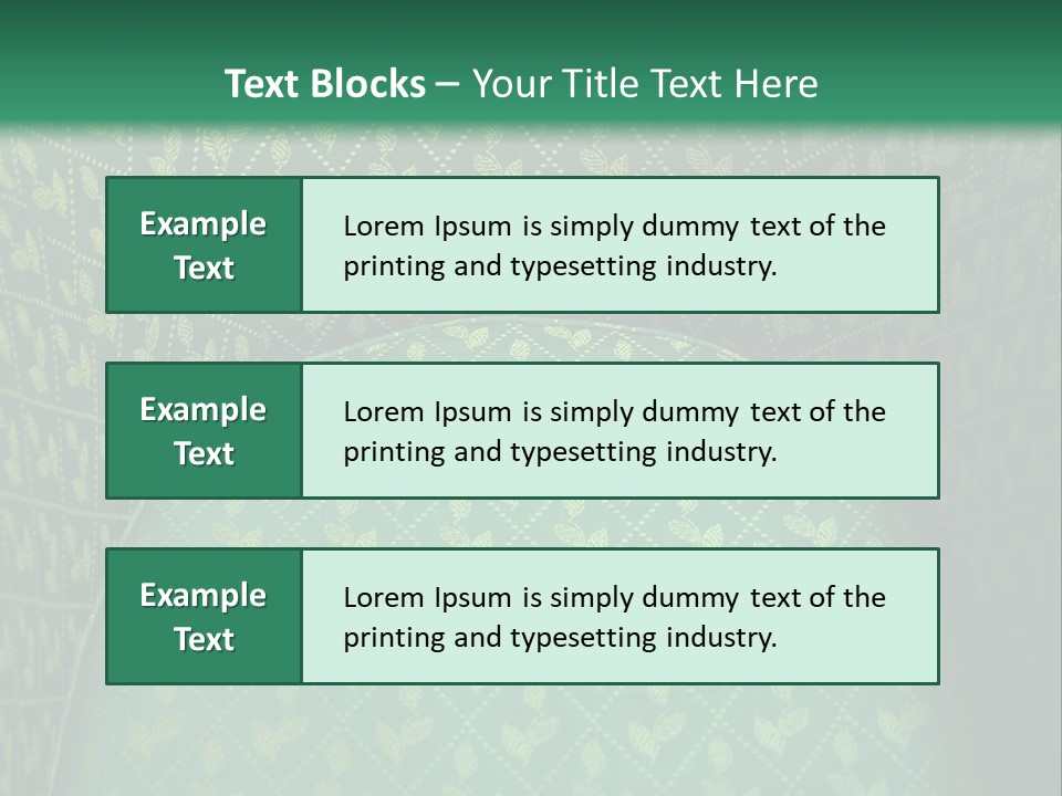 Green Armchair PowerPoint Template