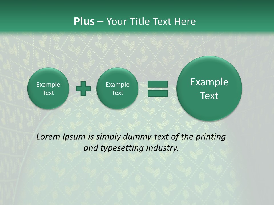 Green Armchair PowerPoint Template