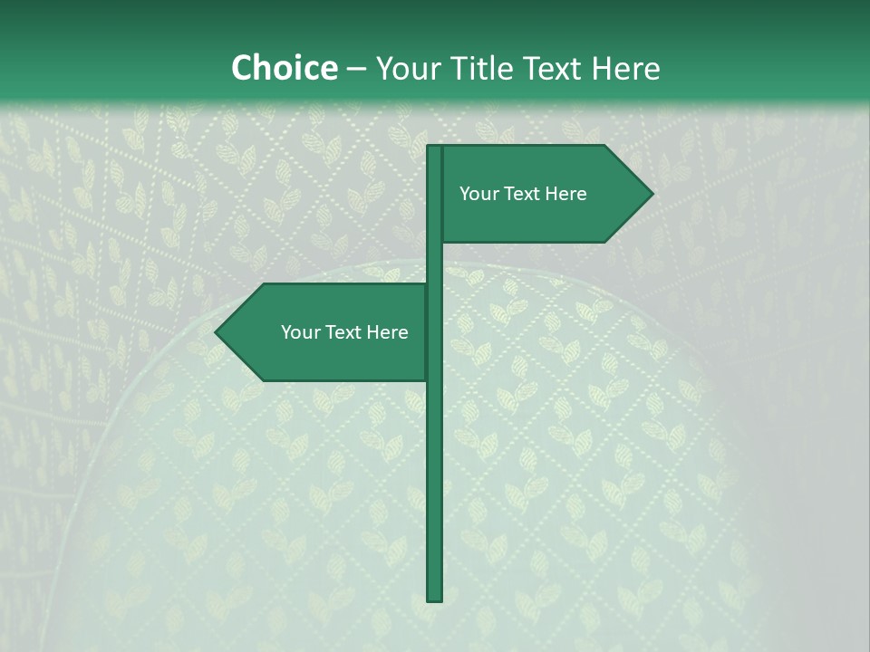 Green Armchair PowerPoint Template