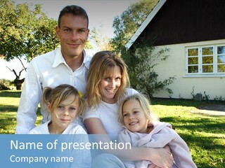 Smiling Family PowerPoint Template