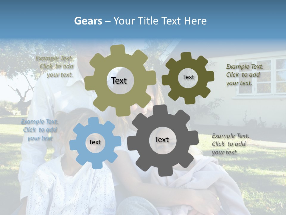 Smiling Family PowerPoint Template