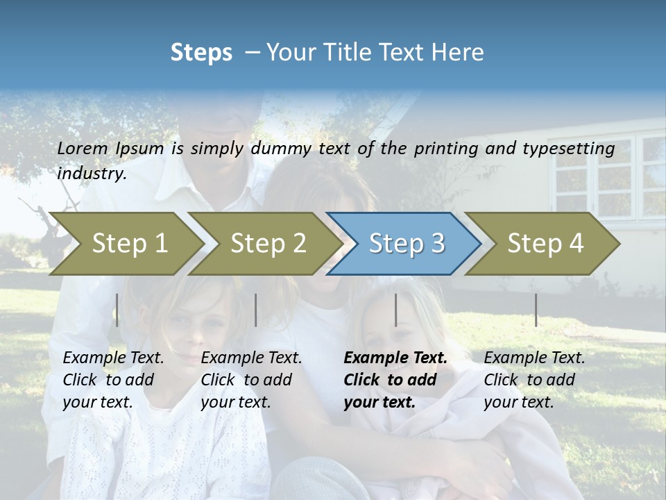 Smiling Family PowerPoint Template
