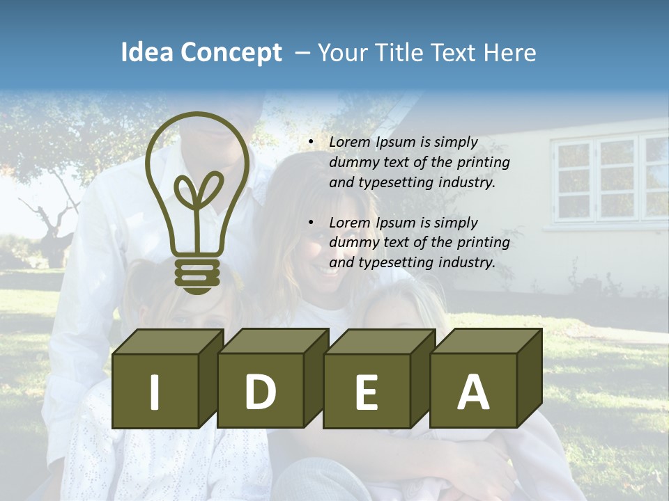 Smiling Family PowerPoint Template